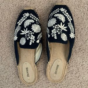Soludos Espadrilles Slides, navy